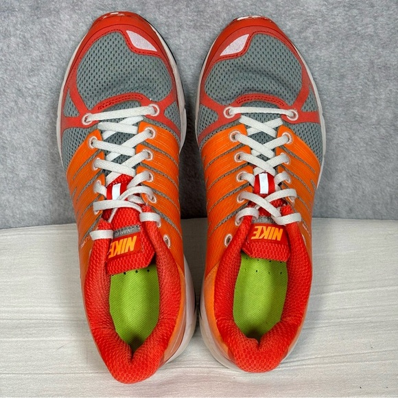 Nike Lunarlon Lunar Elite 2 FlyWire Running Shoes- Orange/Gray-Women Size 8.5 - Picture 9 of 9